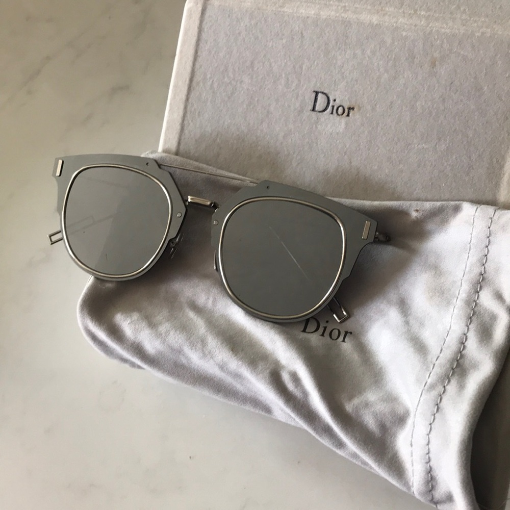 Christian Dior reflective sunglasses